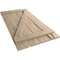 Ekena Millwork Rustic Four Board Spaced Board-n-Batten Hand Hewn Faux Wood Shutters w/Z-Board, 23 1/2W x 68H, PR SHUBSZ23X68HHPR - alternate 3
